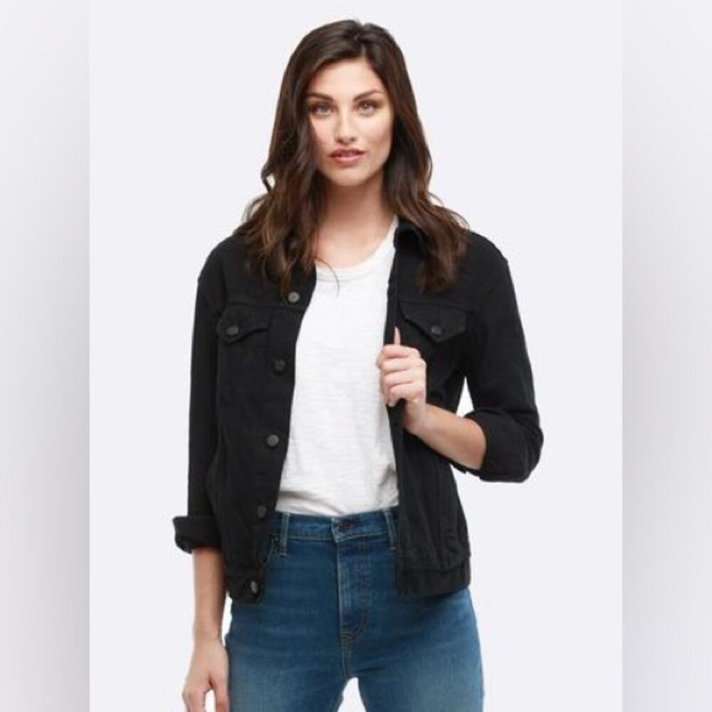 Able Minelia jacket $148 black denim jacket m